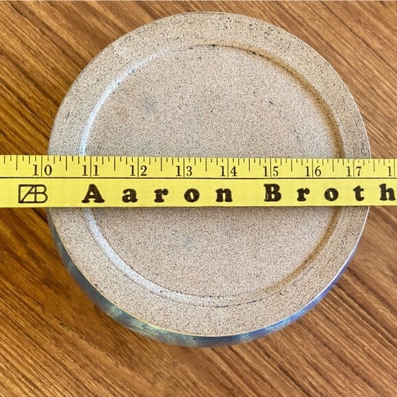 Large Blue Glazed Salad Bowl Pottery - Picture 14 of 15